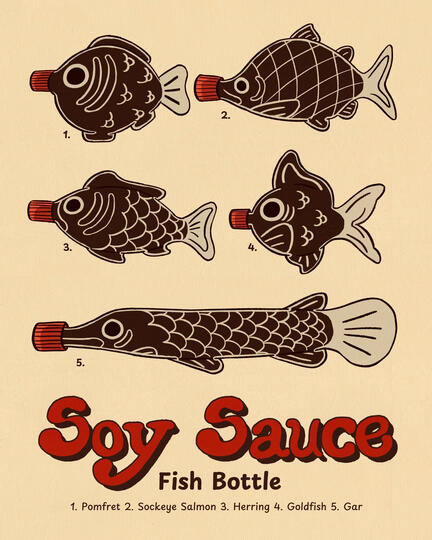 Soy Sauce Fish Bottle