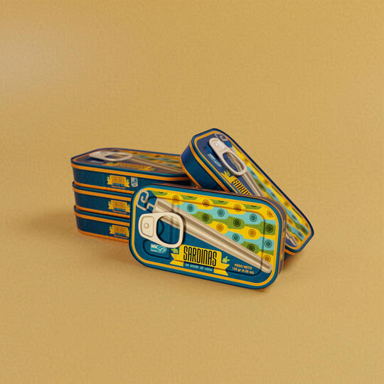 Sardine Tins Illustration